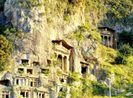 Amyntas Rock Tombs Fethiye Turkey