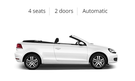 Group M Volkswagen Golf Cabrio Automatic AC (Or Similar)
